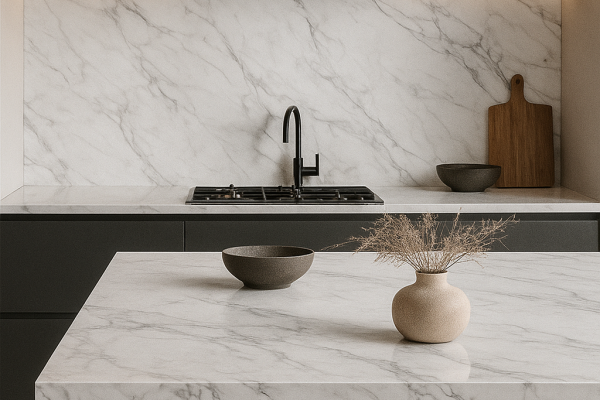 CALACATTA WHITE - SINTERED STONE